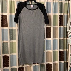 Lula roe women’s large black and gray dress